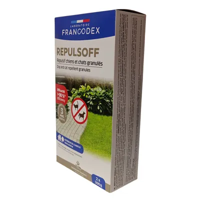 Francodex - Répulsif extérieur Granulés RepulsOff 400g Pour Chiens et Chats
