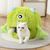 Panier pour chat, Lit en peluche Monstre de dessin animé