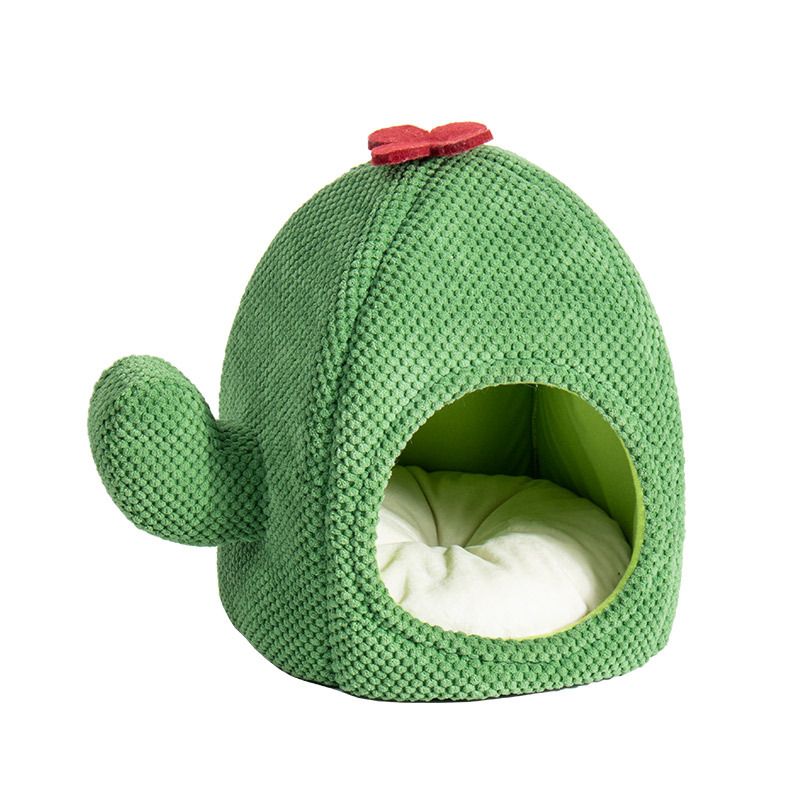 Tente-lit pour chat en forme de cactus