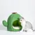 Tente-lit pour chat en forme de cactus