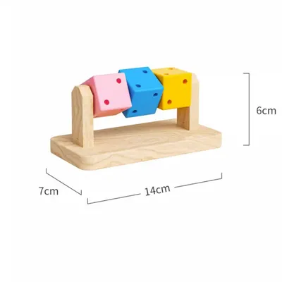UAMLY Jouets d'enrichissement, jouets à mâcher pour hamsters