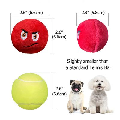 Balles en peluche douces et couinantes pour chiens