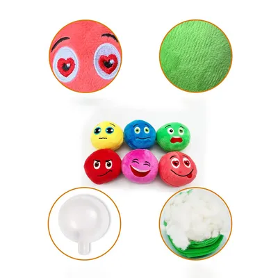 Balles en peluche douces et couinantes pour chiens