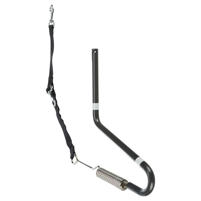 TRIXIE Ensemble laisse de vélo pour chien Forme en U Noir