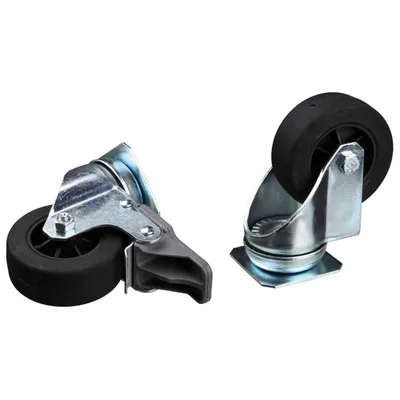 TRIXIE Ensemble de roulettes pour boîtes de transport 4 pcs Argenté TRIXIE Ensemble de roulettes pour boîtes de transport 4 pcs Argenté