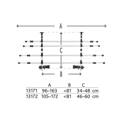 TRIXIE Grille de protection chiens 105-172cm Aluminium é et noir