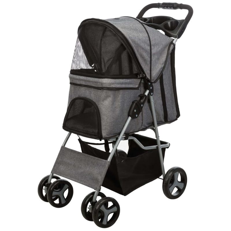 TRIXIE Buggy mit 4 Rädern für Hunde bis 15 kg