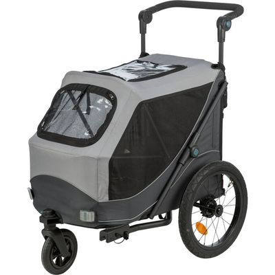 TRIXIE Fahrradanhänger für Hunde, schnell zusammenklappbar