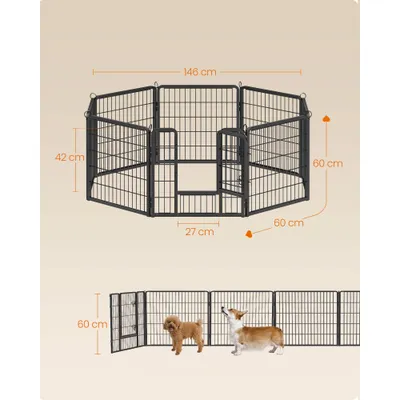 Feandrea Parc pour Chien, Enclos pour Chiot, Clôture, Chenil, Cage