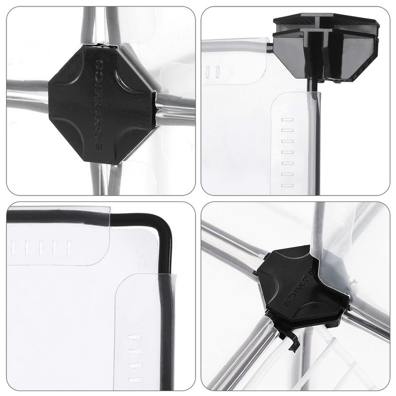 SONGMICS Parc pour Cochons d'Inde, Modulable, Plastique