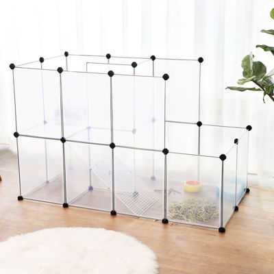 SONGMICS Parc pour Cochons d'Inde, Modulable, Plastique
