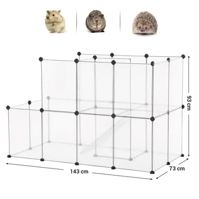 SONGMICS Parc pour Cochons d'Inde, Modulable, Plastique SONGMICS Parc pour Cochons d'Inde, Modulable, Plastique