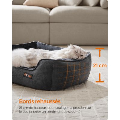 FEANDREA Panier Chien Canapé Tissu Lin