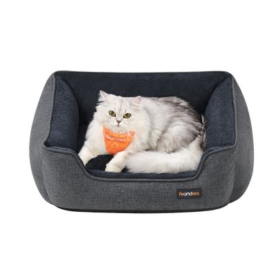 FEANDREA Panier Chien Canapé Tissu Lin