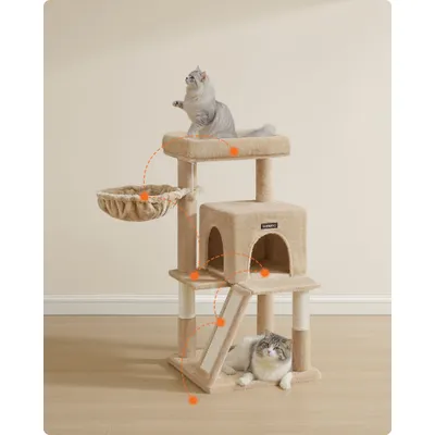 Feandrea Arbre à Chat, Tour de Jeux, Grand Plate-forme