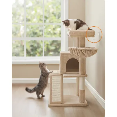 Feandrea Arbre à Chat, Tour de Jeux, Grand Plate-forme