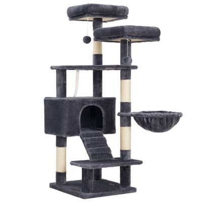 EANDREA Arbre à Chat, Tour de Jeux 142 cm