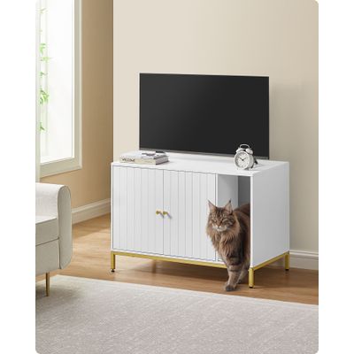Feandrea Meuble Litière pour Chat, Maison de Toilette pour Chat