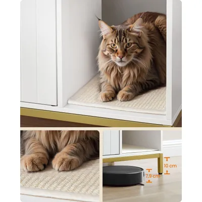 Feandrea Meuble Litière pour Chat, Maison de Toilette pour Chat