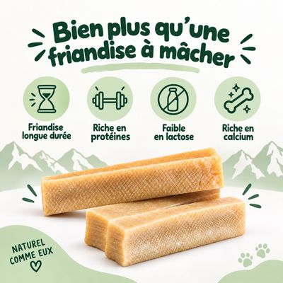 MAIKAI Bâtonnets a Macher au Fromage pour Chien de l´Himalaya