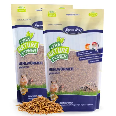 Lyra Pet® Mehlwürmer getrocknet Lyra Pet® Mehlwürmer getrocknet