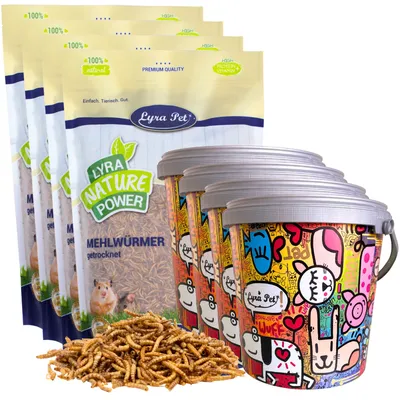 Lyra Pet® vers de farine en seau design Lyra Pet® vers de farine en seau design