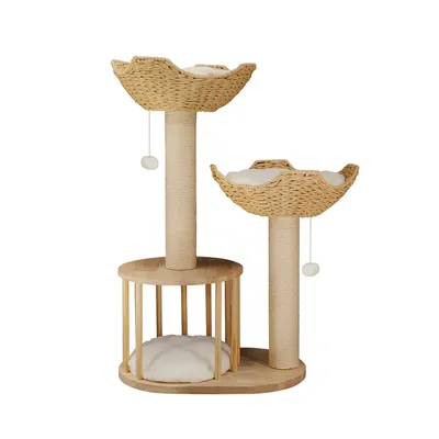 Arbre à Chat Hauteur Centre d'activités pour Chats avec Griffoir en Sisal
