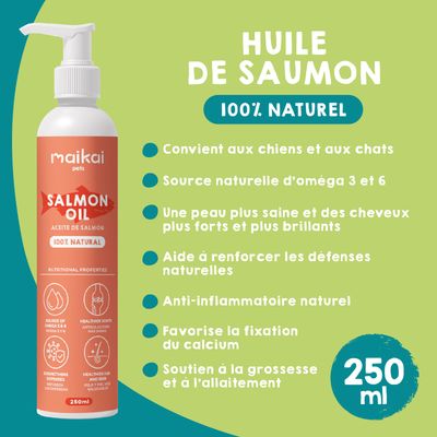 Boîte de 7 friandises naturelles + huile de saumon pour chiens