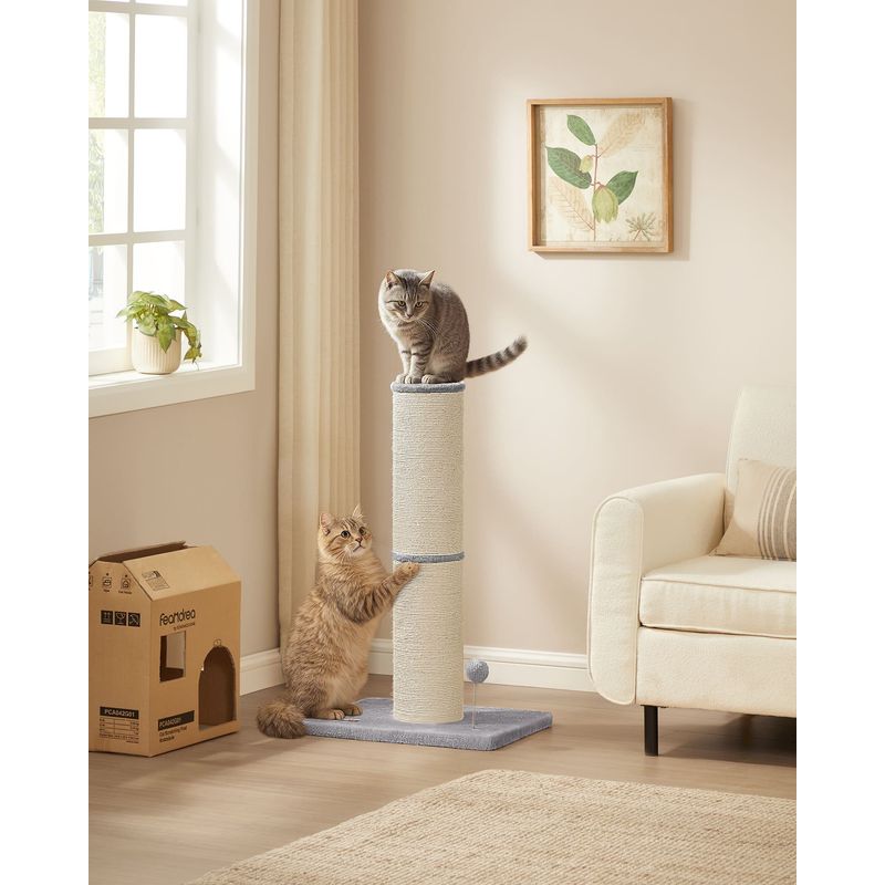 Feandrea Arbre à Chat XL, 85 cm de Haut, Tronc de 13 cm d'Épaisseur