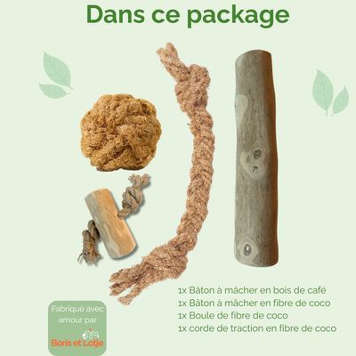 Boris & Lotje - Jouets à mâcher - Pack de base jouets pour chien