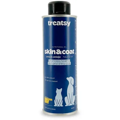Treatsy Huile de Poissons Naturelle Oméga 3-Peau&Pelage pour chiens & chats Treatsy Huile de Poissons Naturelle Oméga 3-Peau&Pelage pour chiens & chats