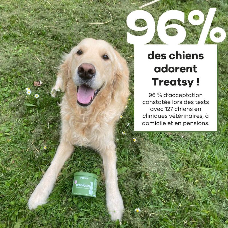 Treatsy Complément Alimentaire - Probiotiques pour chien Lot de 2