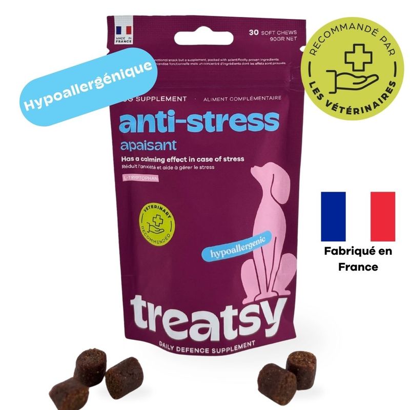 Treatsy Complément Alimentaires - Anti-Stress pour chiens - lot de 2