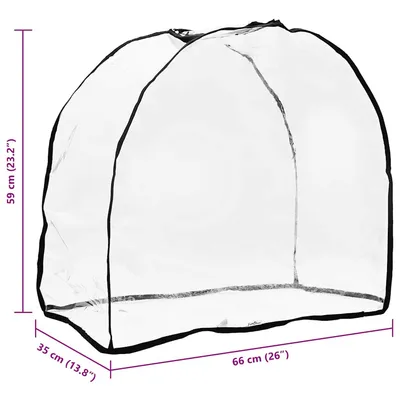 vidaXL Housse de poussette pour animaux Plastique