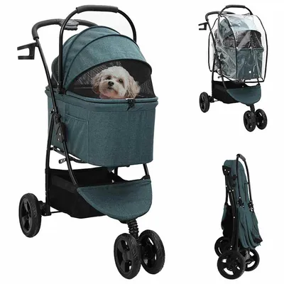 vidaXL Poussette pour Animaux Polyester