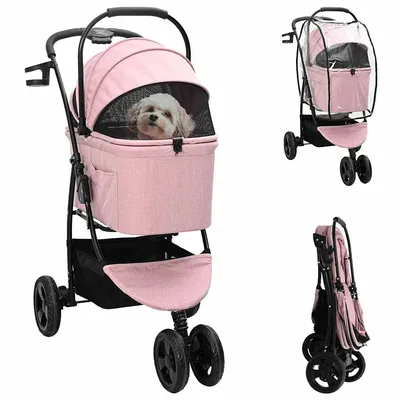 vidaXL Poussette pour Animaux Polyester