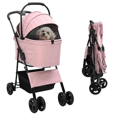 vidaXL Poussette pour Animaux Polyester
