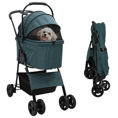 vidaXL Poussette pour Animaux Polyester
