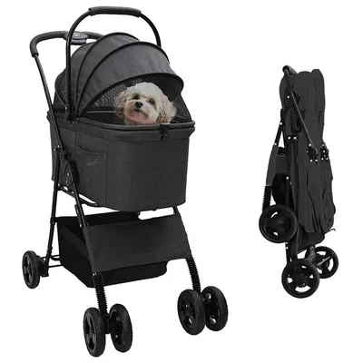 vidaXL Poussette pour Animaux Polyester