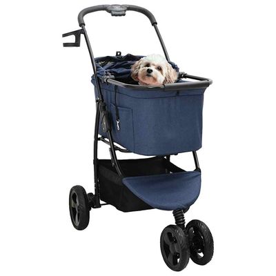 vidaXL Poussette pour Animaux Polyester