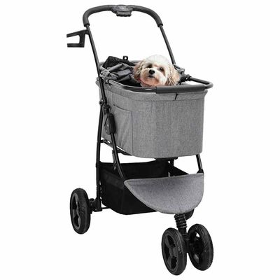 vidaXL Poussette pour Animaux Polyester