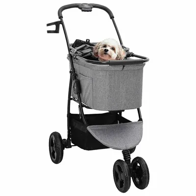 vidaXL Poussette pour Animaux Polyester