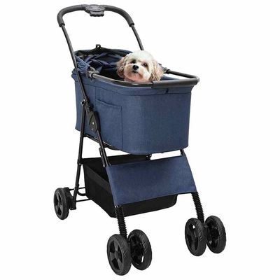 vidaXL Poussette pour Animaux Polyester