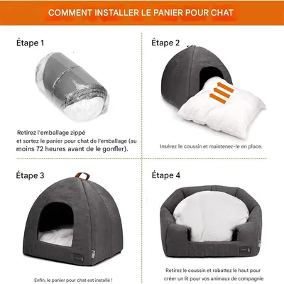 IntiMeg Niche chaud pour chat ou chaton