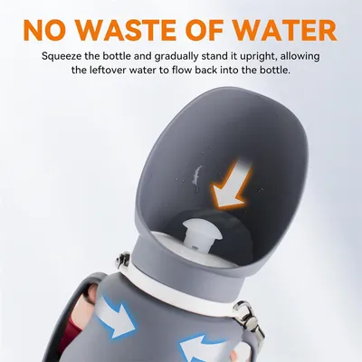 IntiMeg Bouteille d'eau pour chien de 800 ml portable