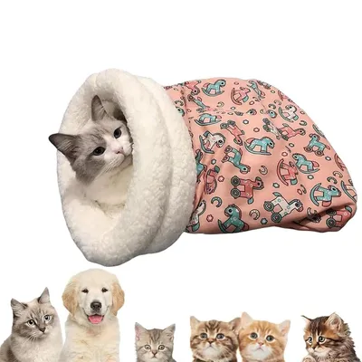 IntiMeg Sac de couchage pour chat intérieur