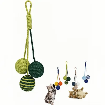 ZooVenture Jouets balles de sisal pour chats