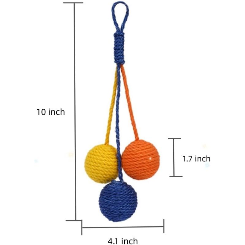 ZooVenture Jouets balles de sisal pour chats