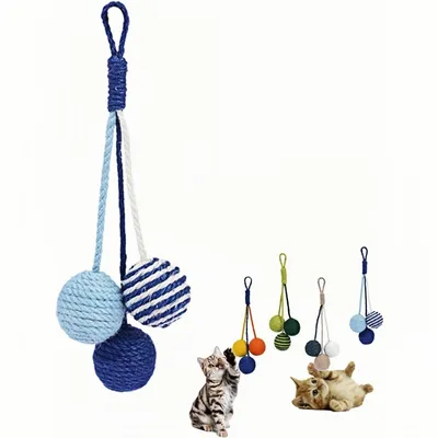 ZooVenture Jouets balles de sisal pour chats