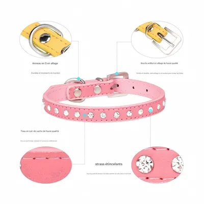 FurryFusion Colliers pour chats et chiens en diamant